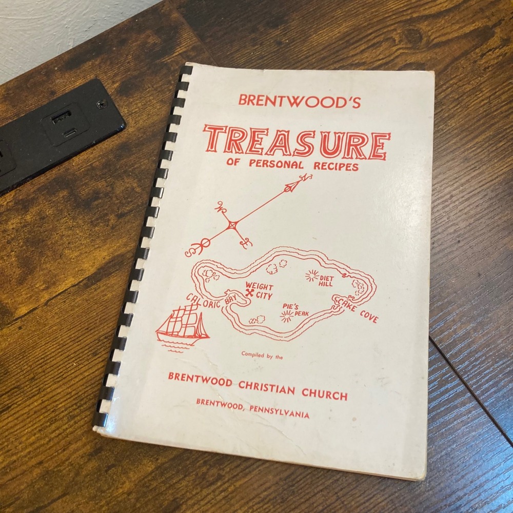 Brentwood PA Vtg Cookbook Recipes Spiral Brentwood Christian Church